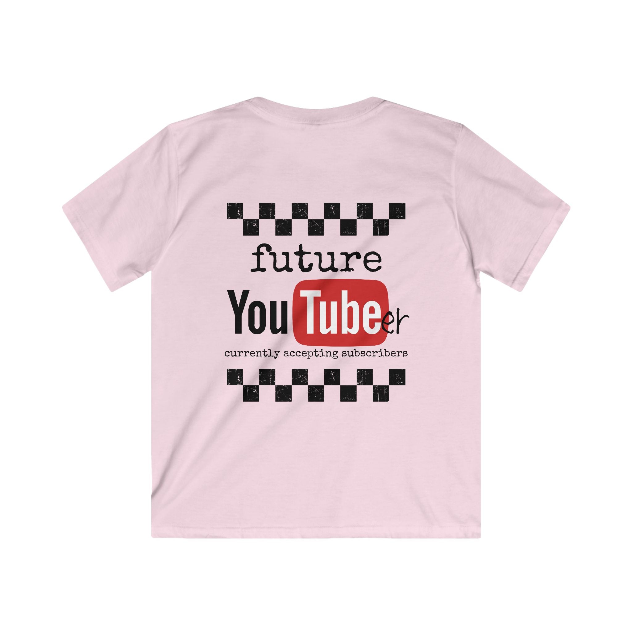Kids T-Shirt - "Future YouTuber" Cute YouTube Logo Tee for Aspiring Young Creators