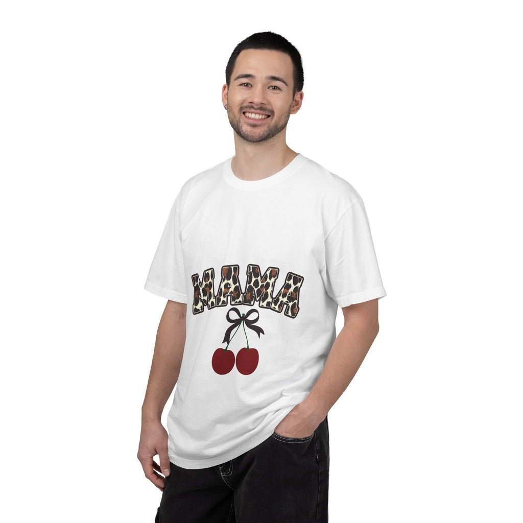 Mama Leopard Print Cherry T-Shirt