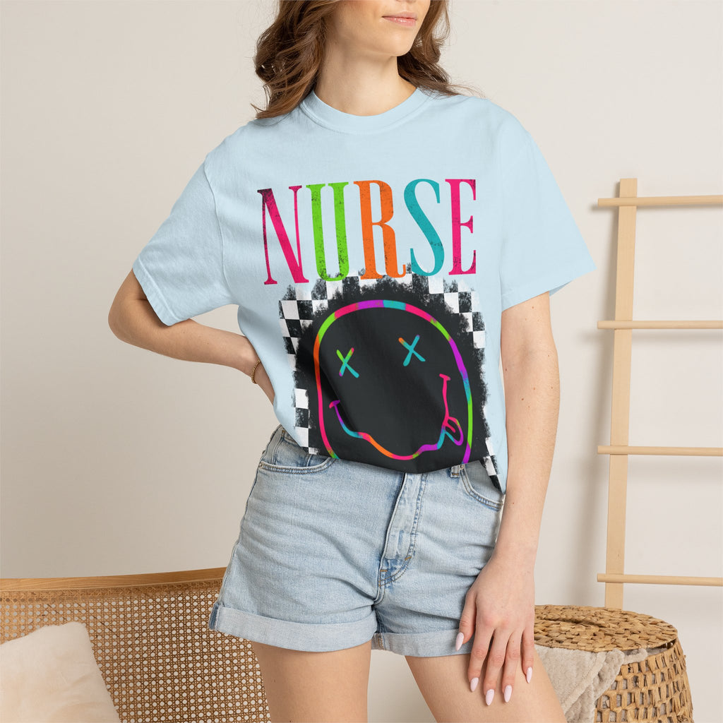 Nurse Neon Smiley T-Shirt