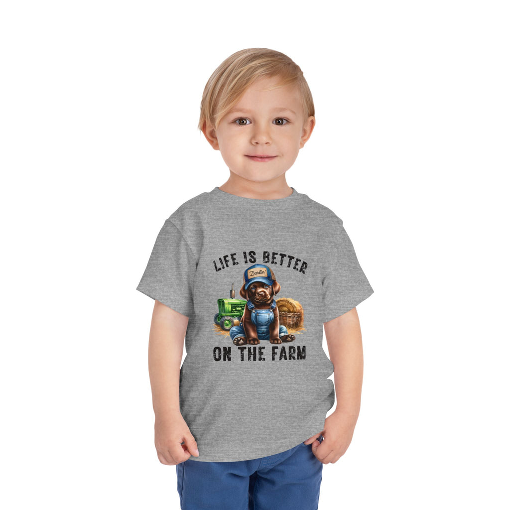 Life Is Better On The Farm Toddler Tee