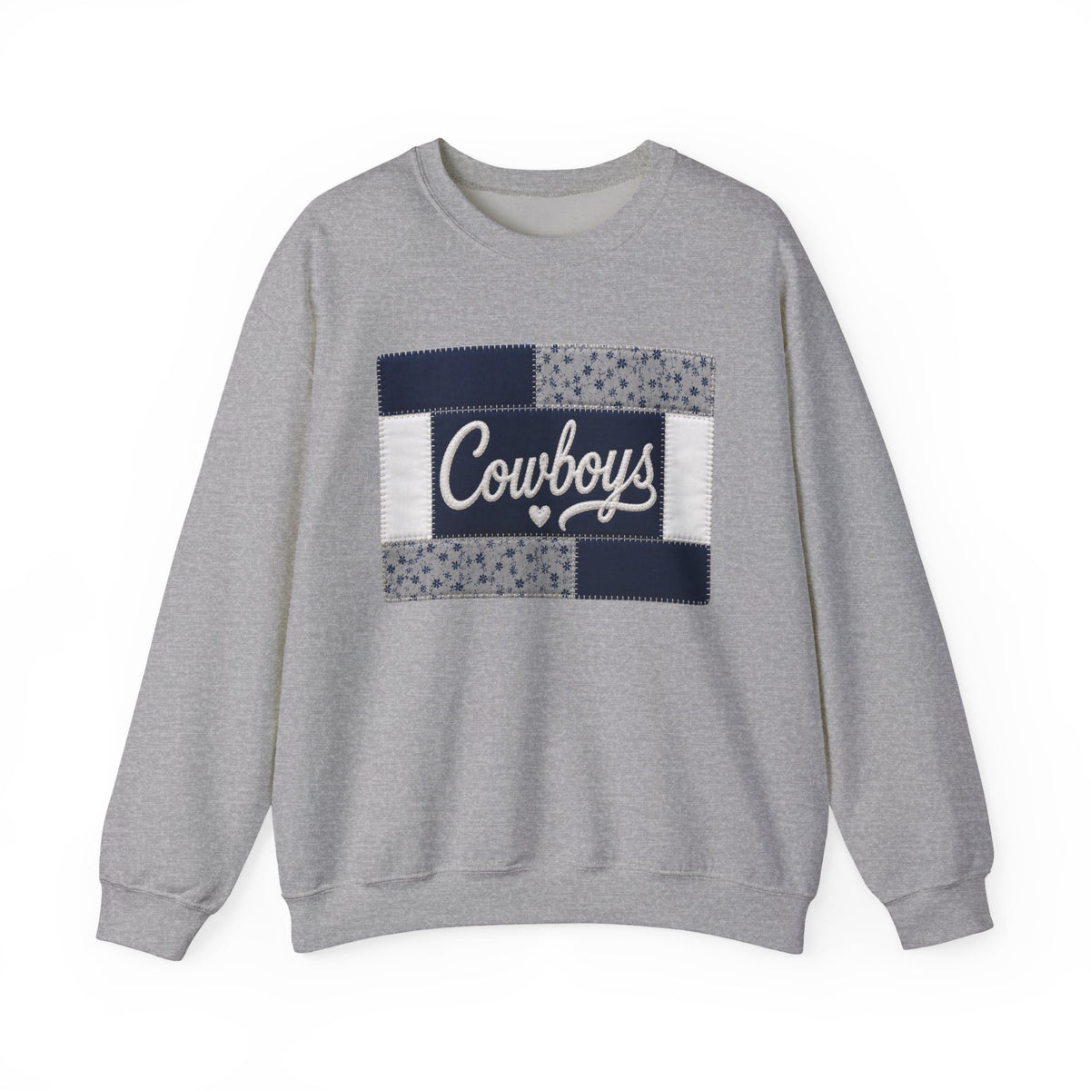 Cowboys Patchwork Crewneck Sweatshirt