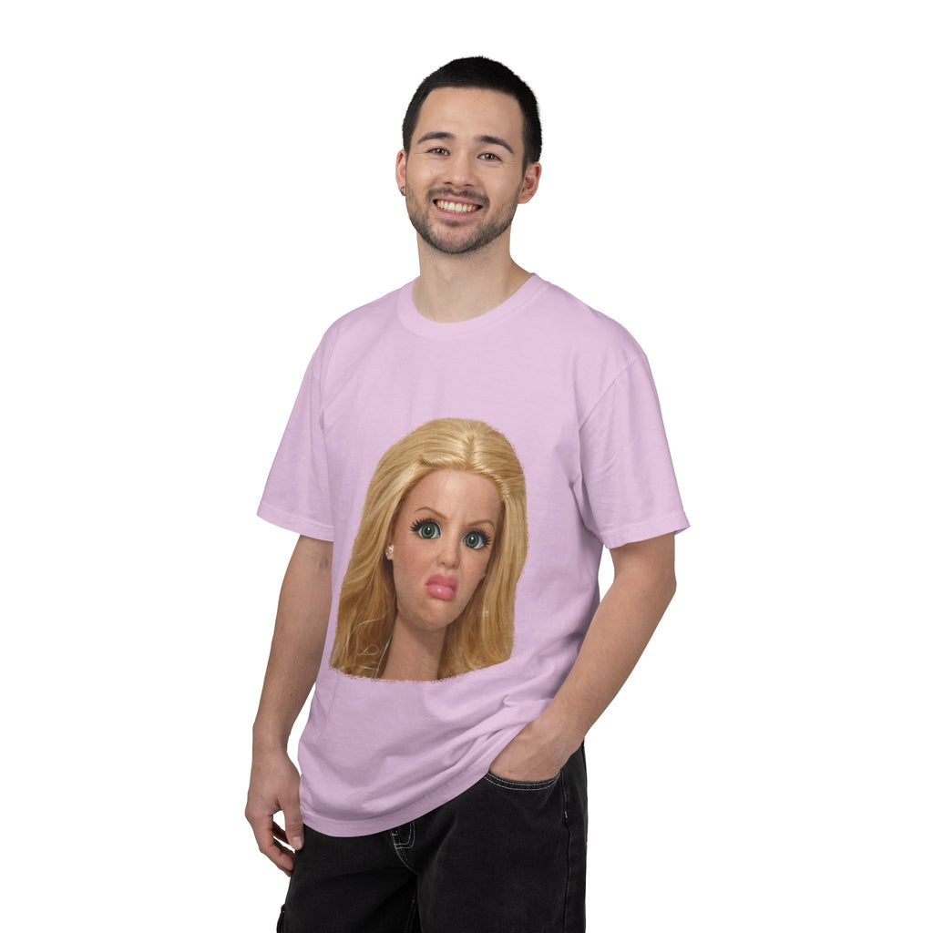 Funny Barbie Face Tee — Sassy Doll Expression Graphic T-Shirt