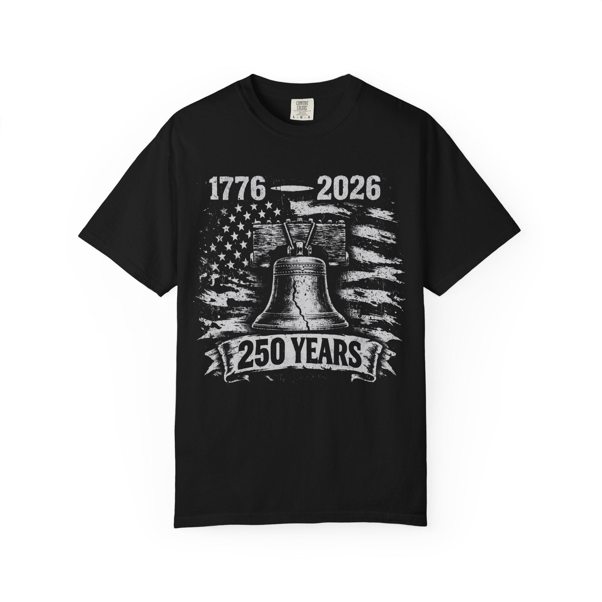 Liberty Bell Graphic T-Shirt — Vintage American Flag Patriotic Tee
