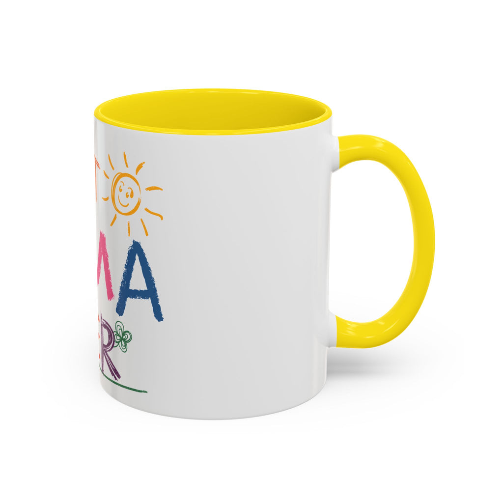 Best Mama Ever Accent Coffee Mug — Colorful Handwritten Mother’s Day Gift (11/15oz)