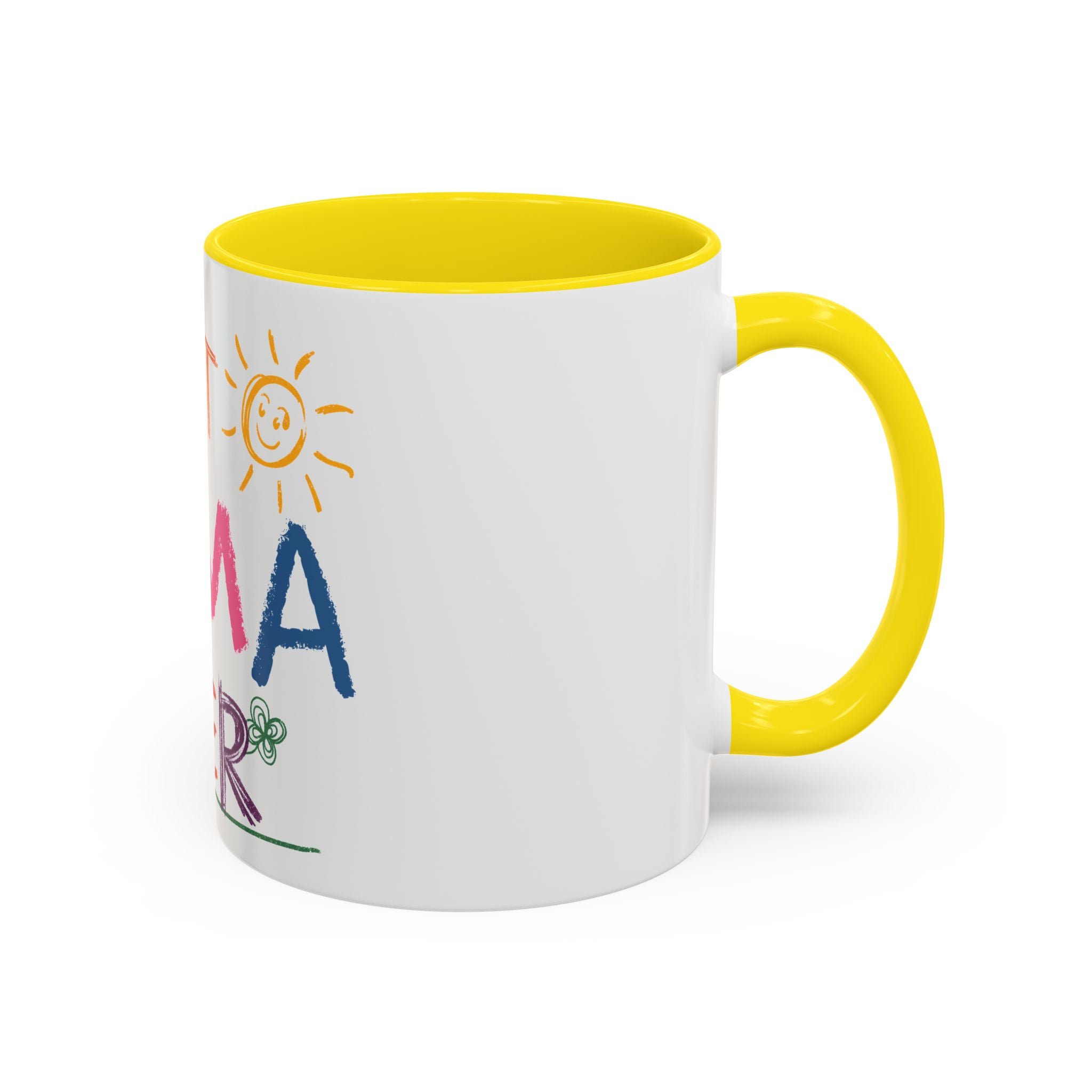 Best Mama Ever Accent Coffee Mug — Colorful Handwritten Mother’s Day Gift (11/15oz)