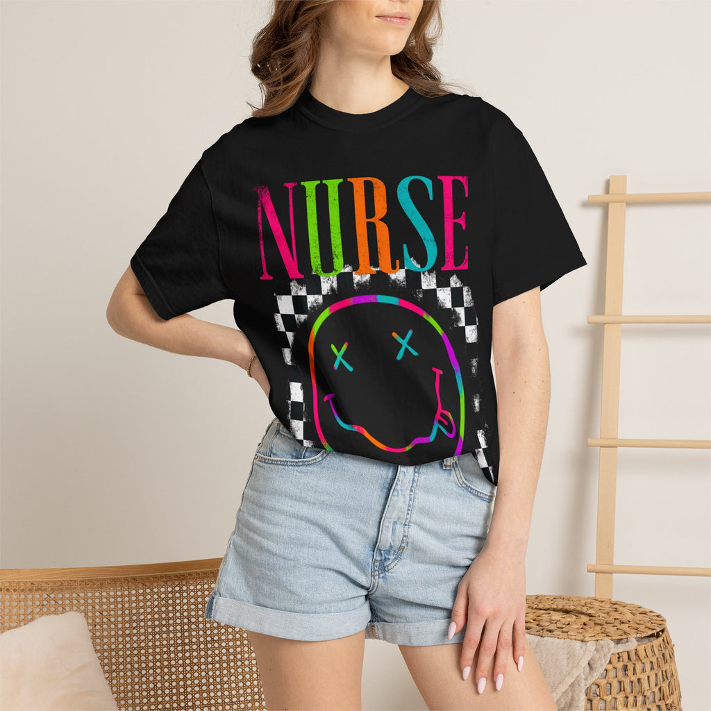 Nurse Neon Smiley T-Shirt