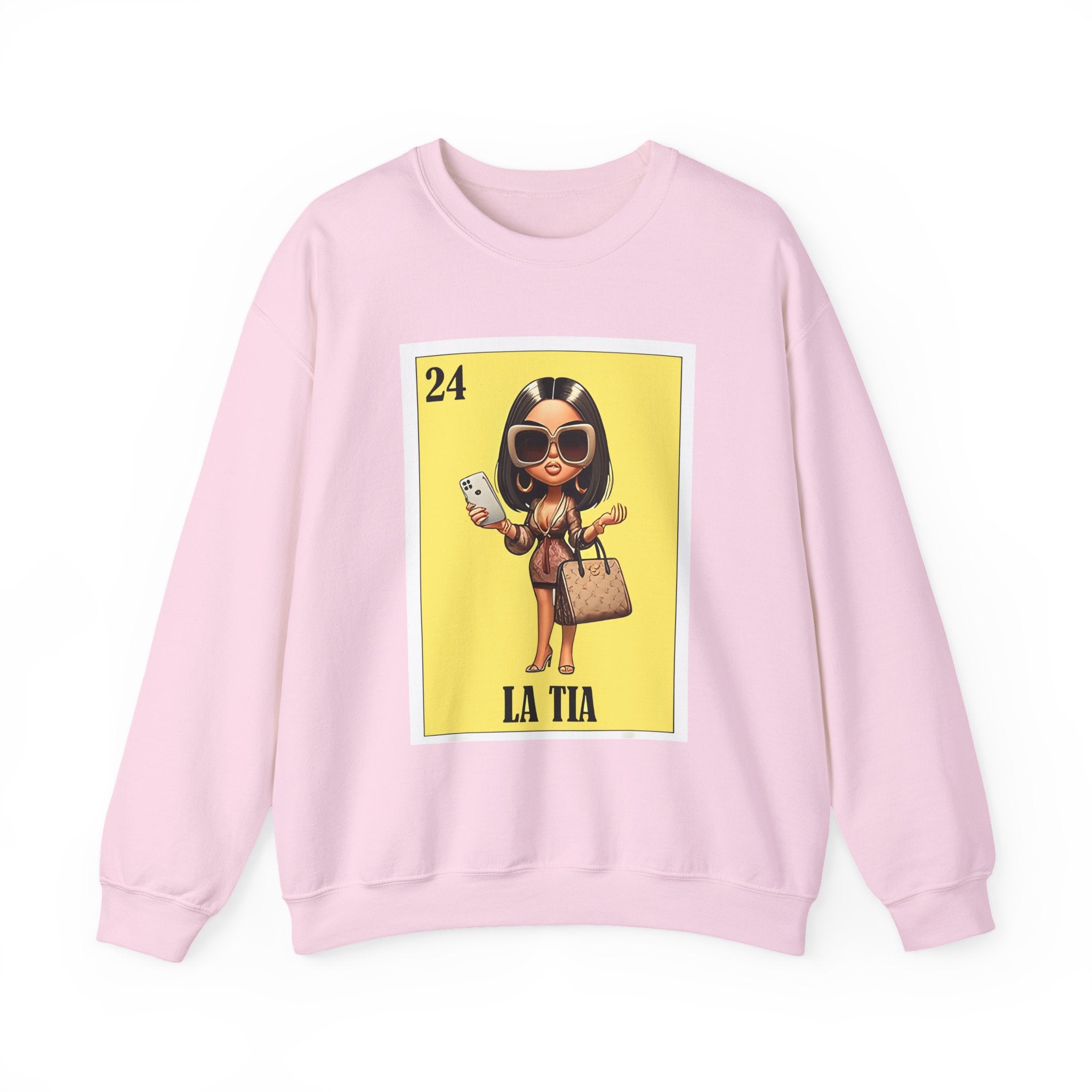La Tía Graphic Sweatshirt — Lotería Style 'La Tia' Crewneck