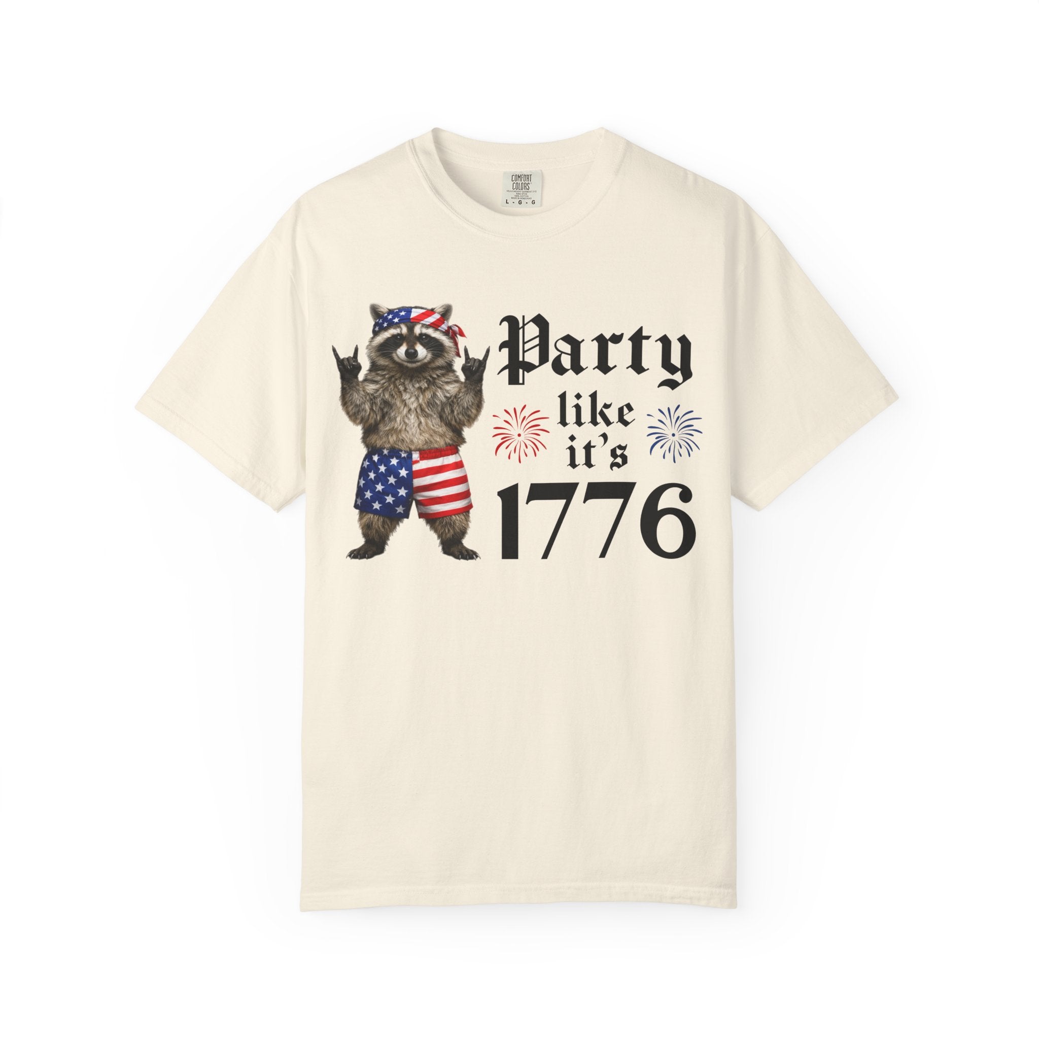 Party Like It's 1776 Raccoon T-Shirt
