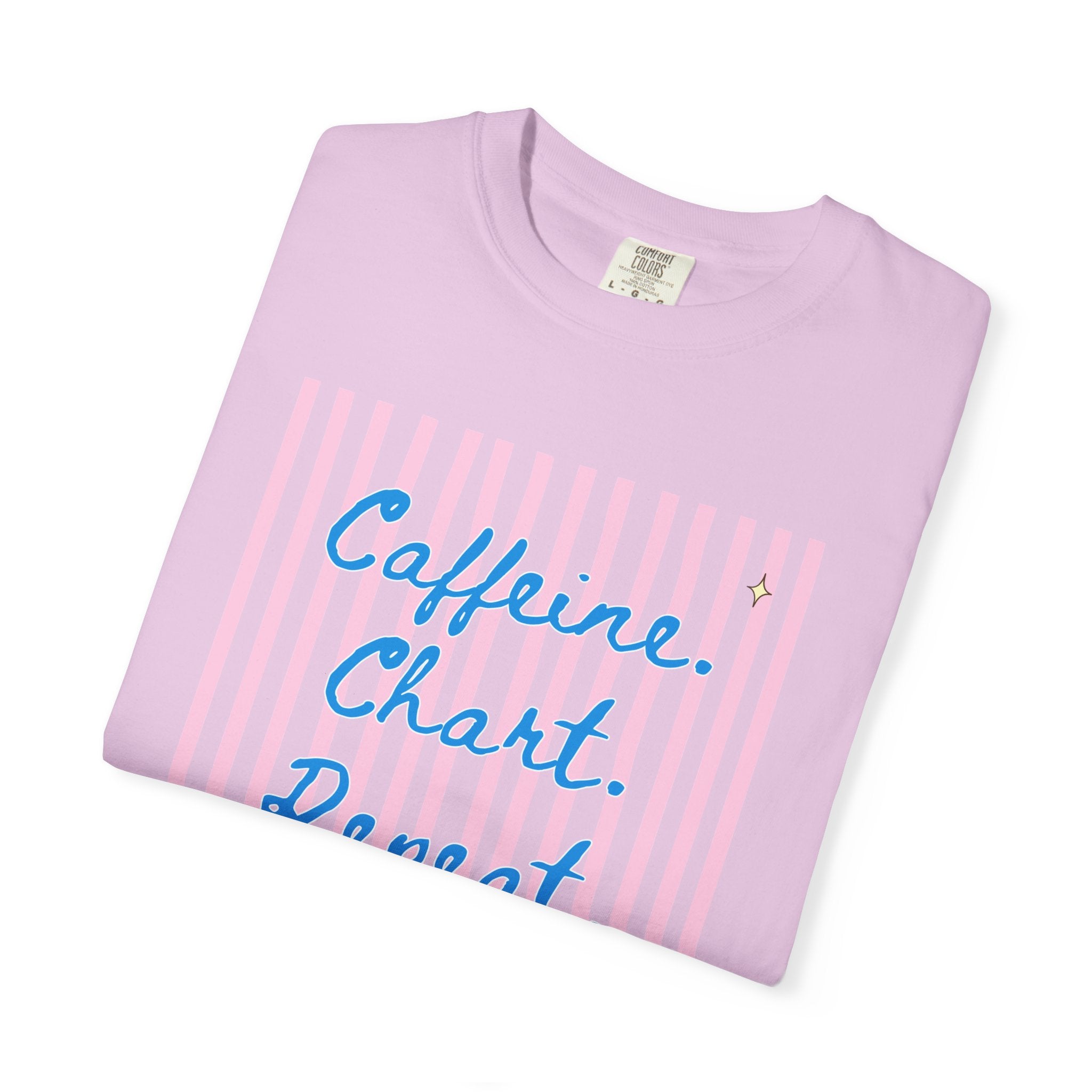 Caffeine. Chart. Repeat. T-Shirt