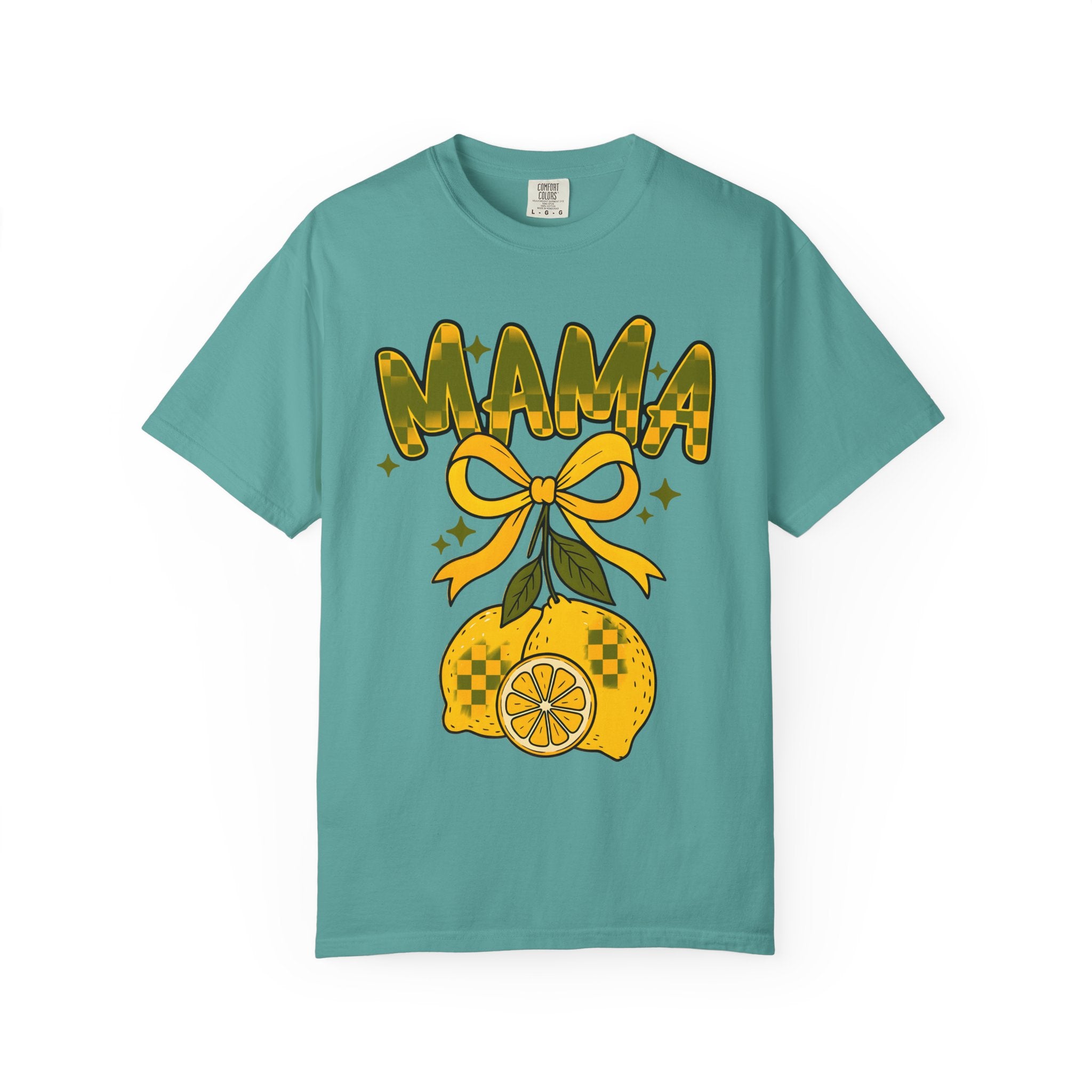 Mama Lemon Graphic T-Shirt – Retro Citrus Mom Shirt