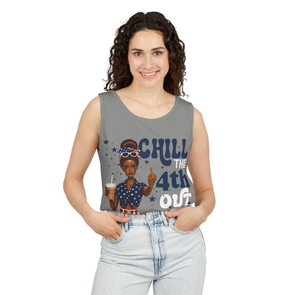 Chill 4th Tank Top — Patriotic Fourth of July Graphic Tank