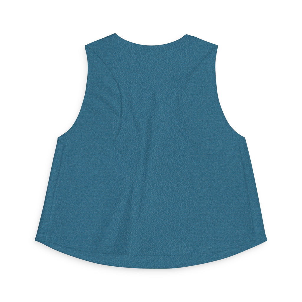 Muscle Mommy Crop Top — Distressed Fitness Mom Gym Tank