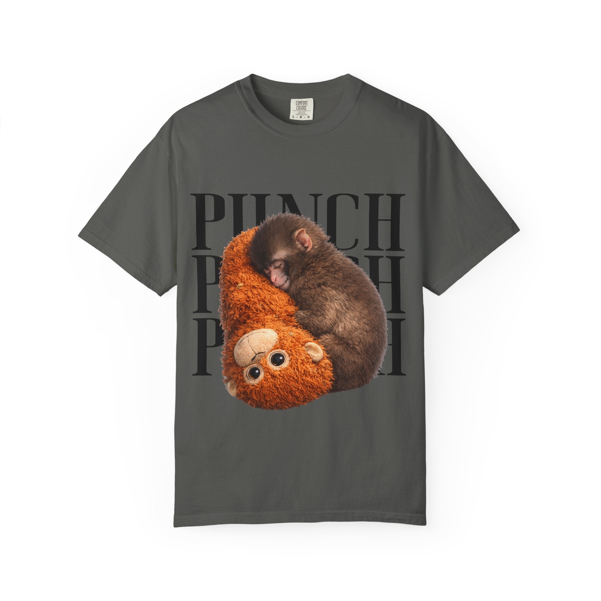 Punch Plush T-Shirt — Cute Sleeping Sloth & Teddy Graphic Tee