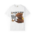 I Didn't Buy Bullshit T-Shirt – Highland Cow with Sunflower & Butterfly Graphic