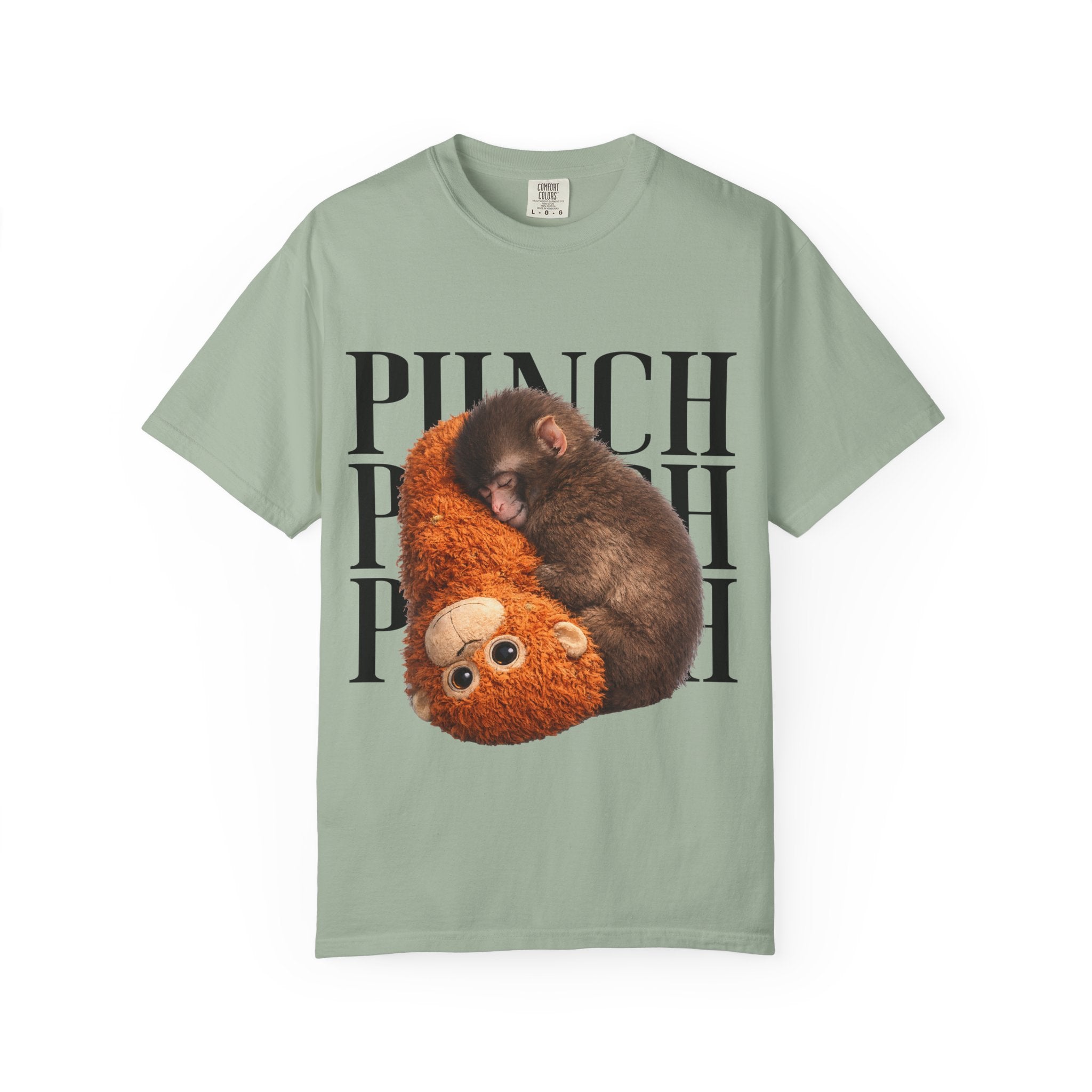 Punch Plush T-Shirt — Cute Sleeping Sloth & Teddy Graphic Tee