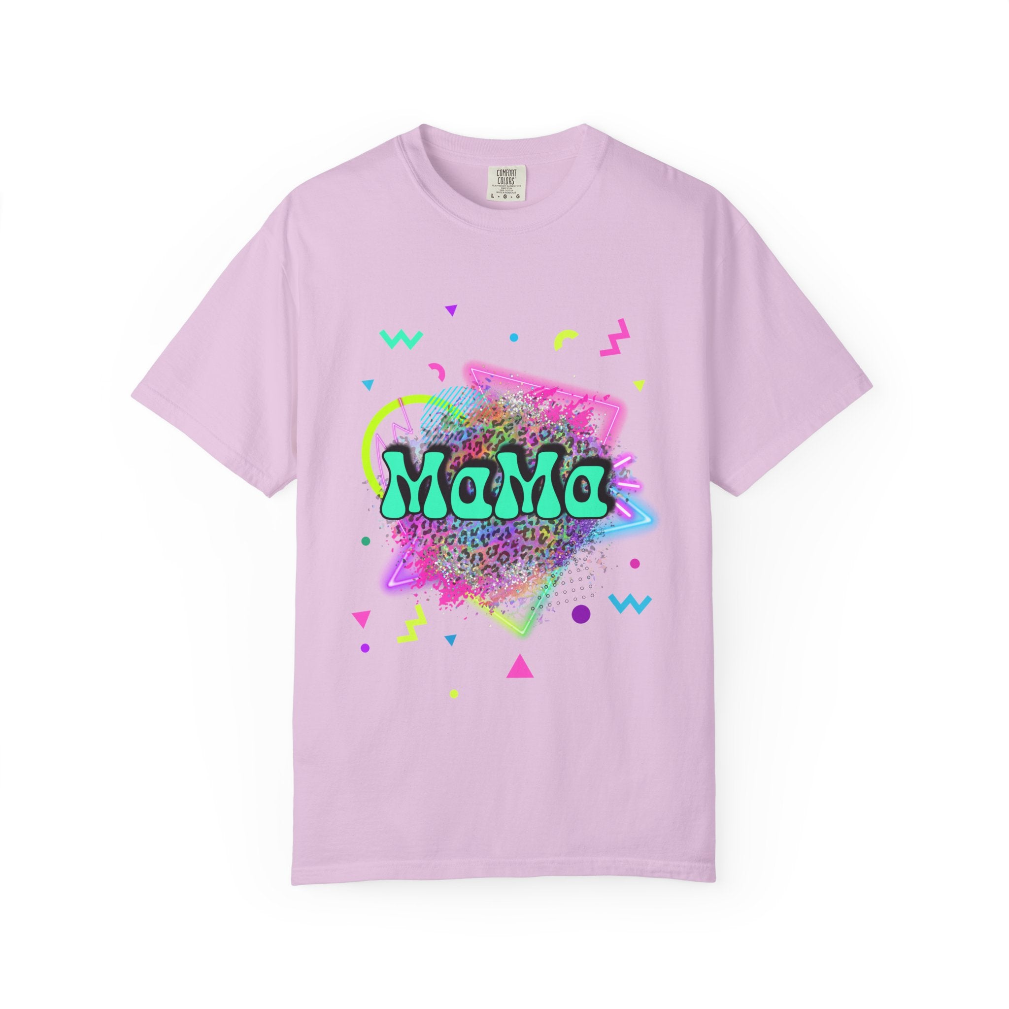 Mama Retro Neon Tee — 90s Vintage Graphic T-Shirt for Moms