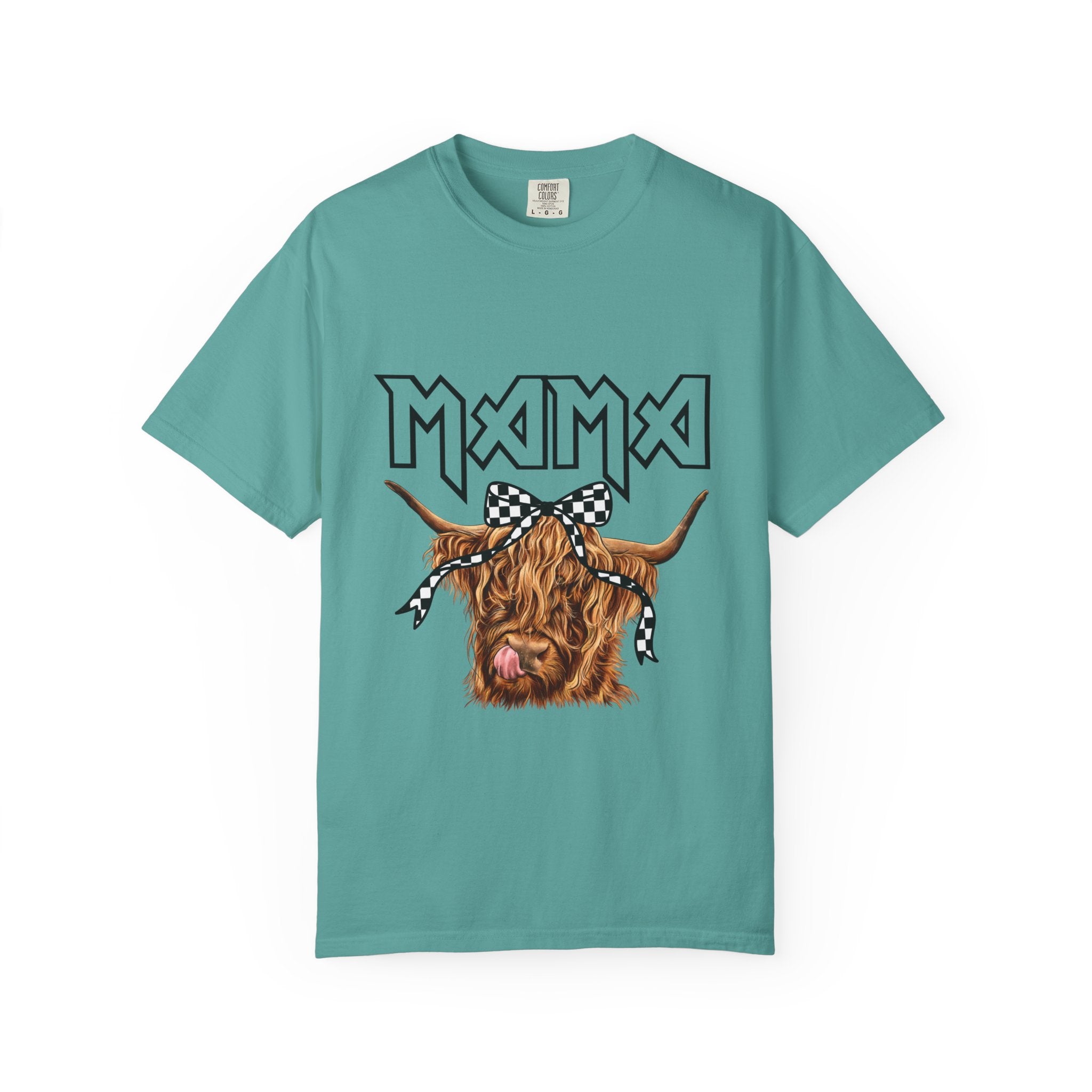 Mama Highland Cow T-Shirt — Cute Cow Mom Graphic Tee