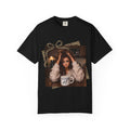 T-Shirt — 'Tired AF' Cozy Photo Tee (Leopard Accent)