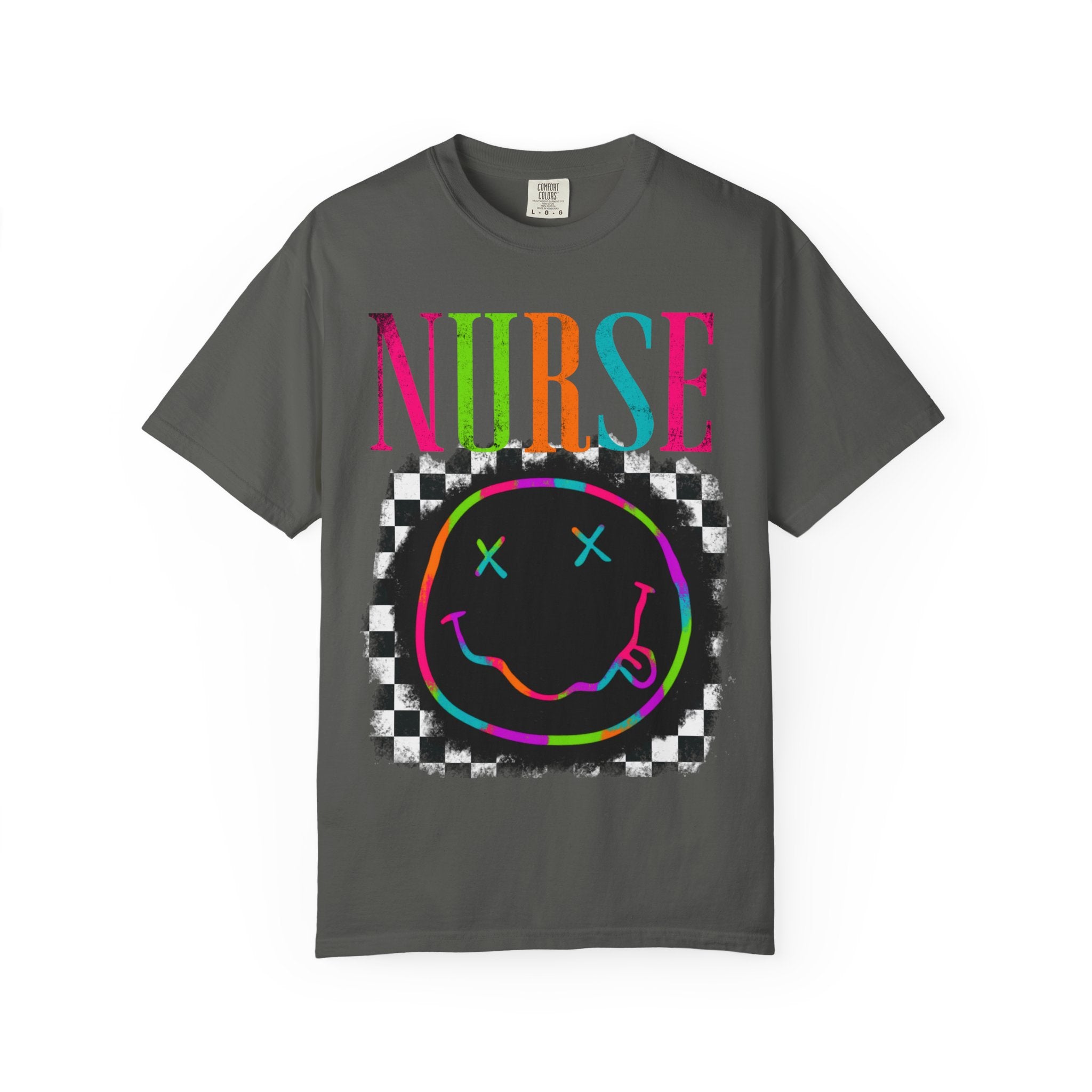 Nurse Neon Smiley T-Shirt