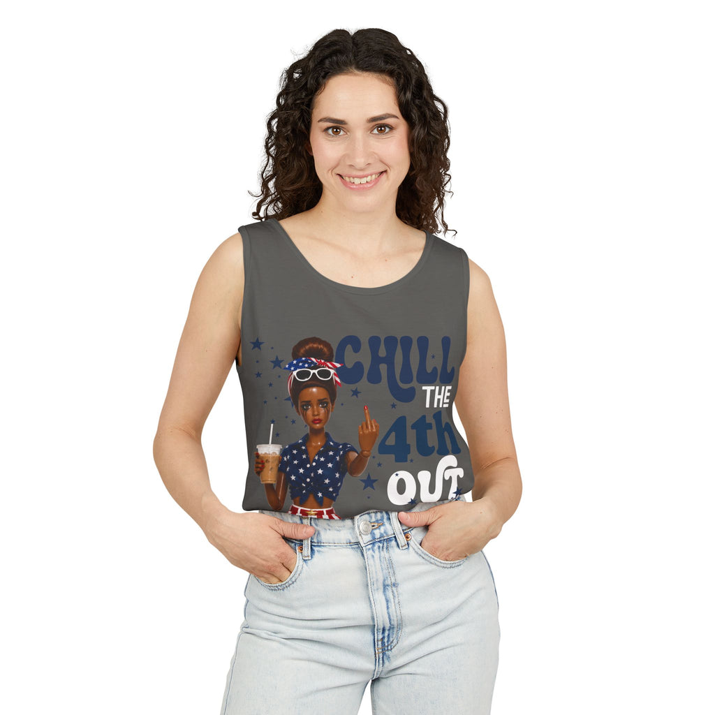 Chill 4th Tank Top — Patriotic Fourth of July Graphic Tank