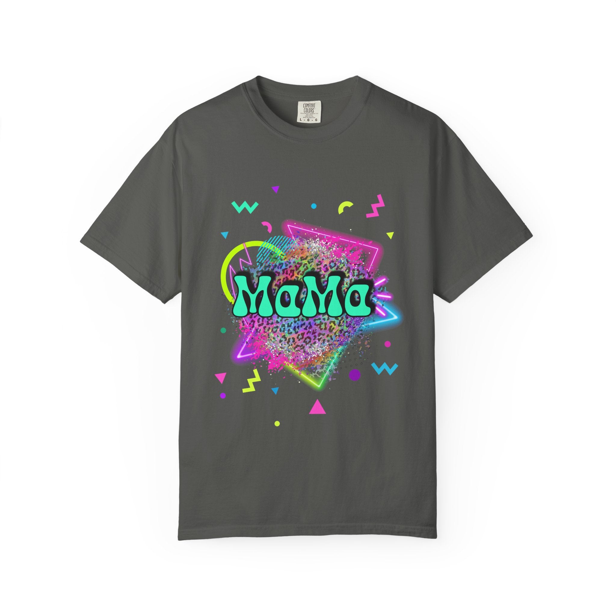 Mama Retro Neon Tee — 90s Vintage Graphic T-Shirt for Moms