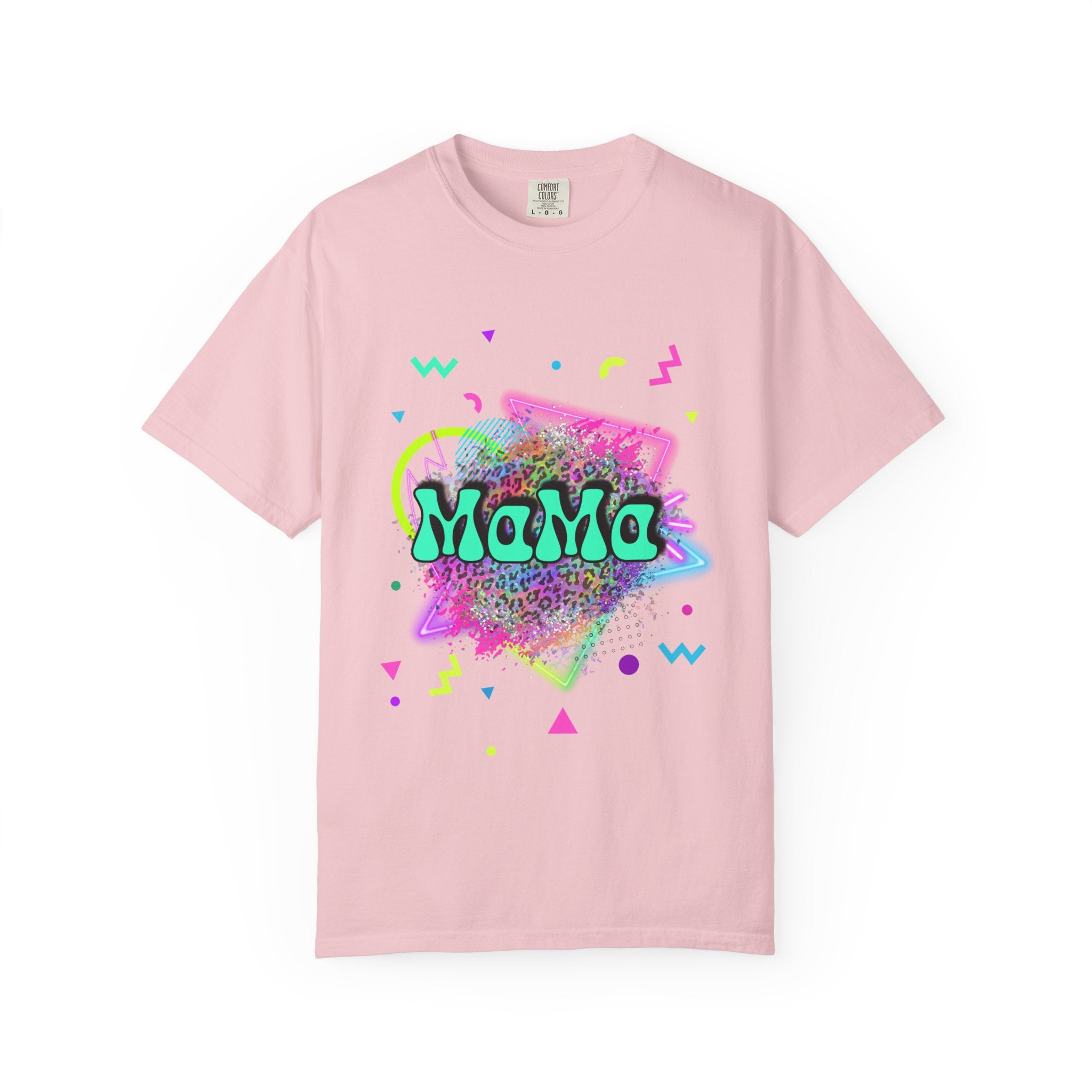 Mama Retro Neon Tee — 90s Vintage Graphic T-Shirt for Moms