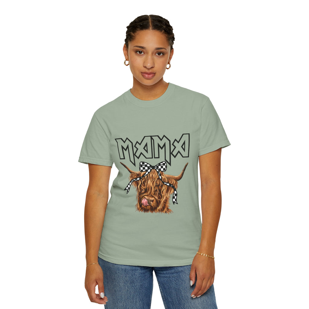Mama Highland Cow T-Shirt — Cute Cow Mom Graphic Tee