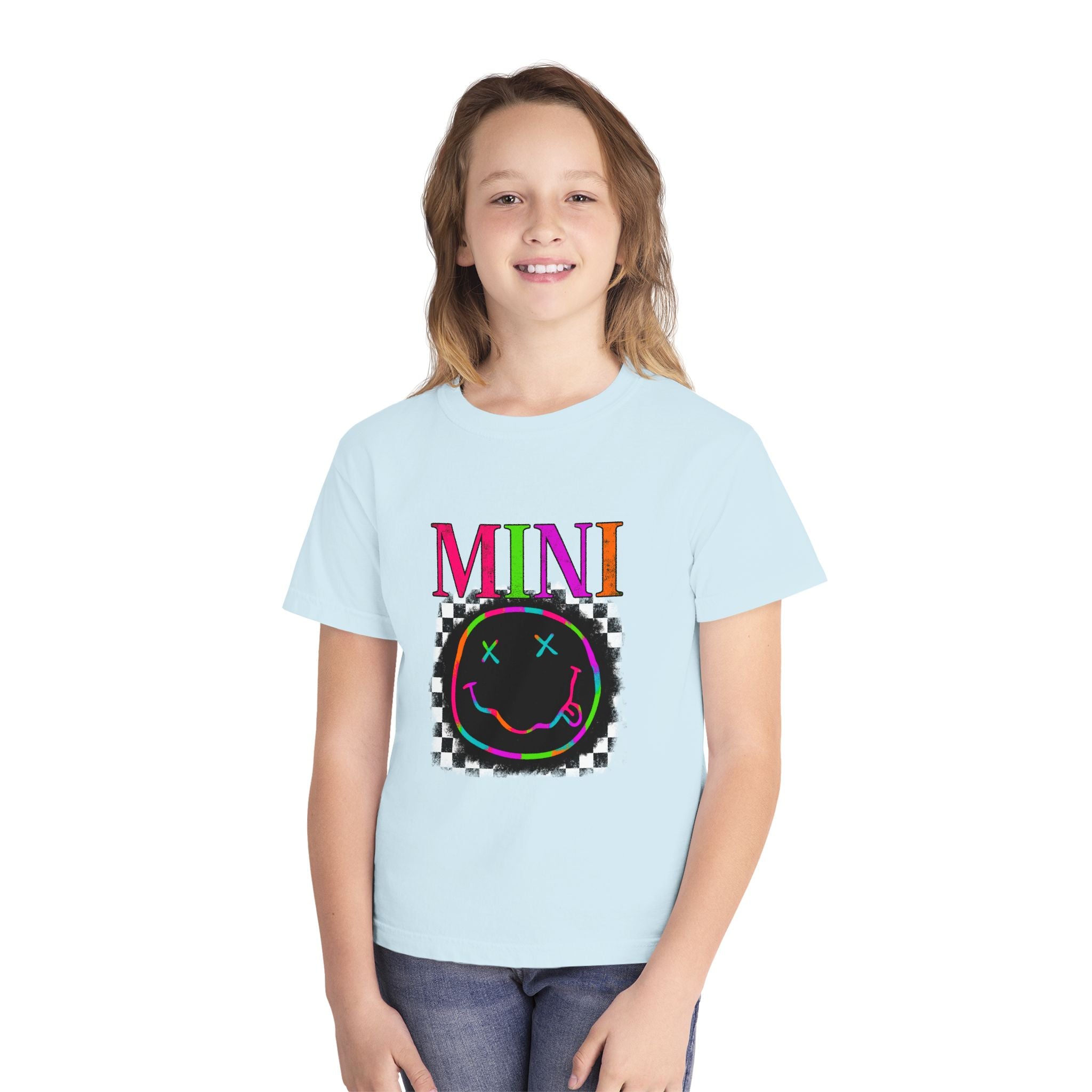 Mini Neon Smiley Youth Tee