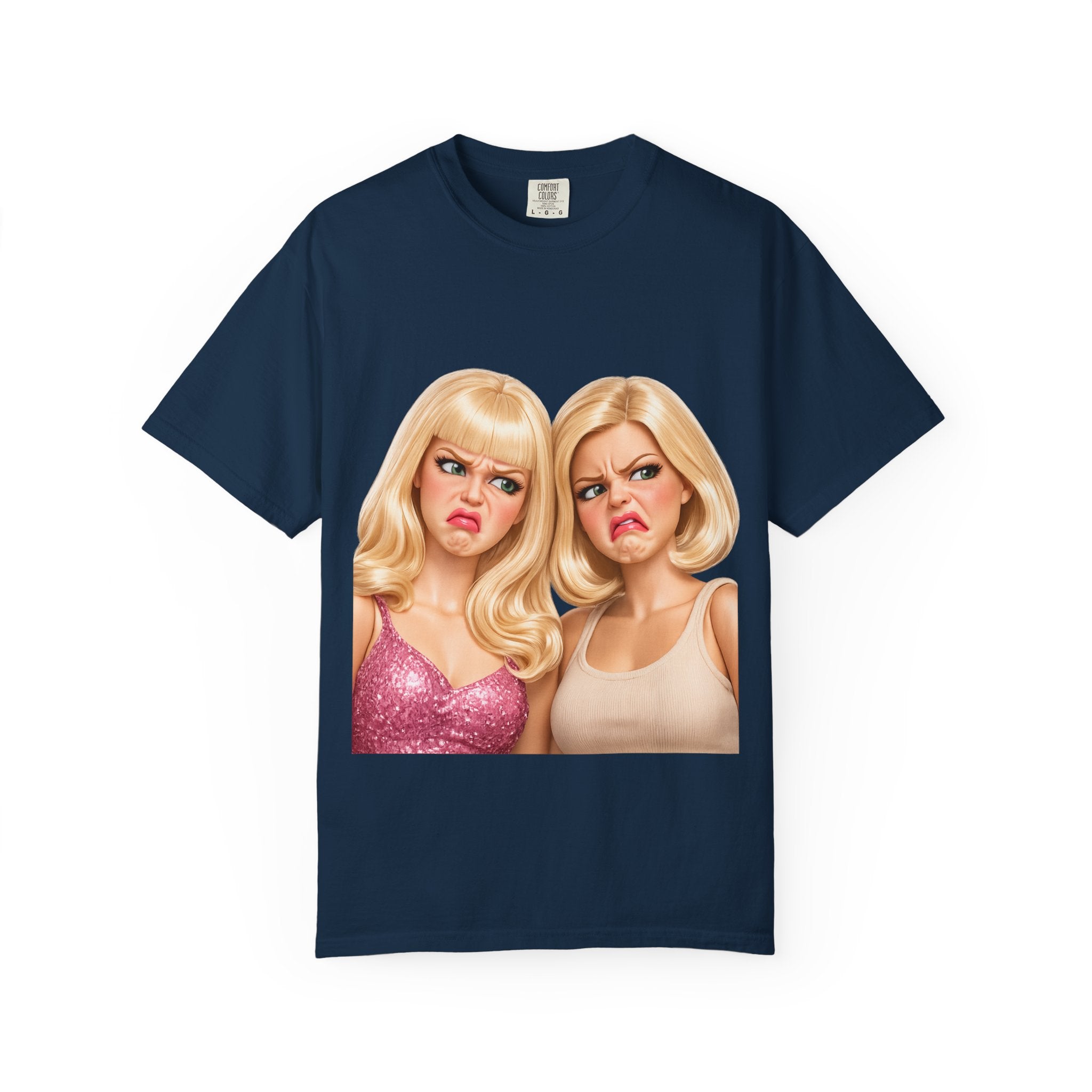 T-Shirt — Sassy Blonde Duo Illustration Tee