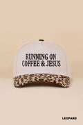 Running On Coffee & Jesus Two Tone Cotton Hat