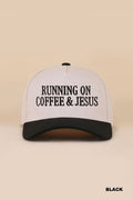 Running On Coffee & Jesus Two Tone Cotton Hat