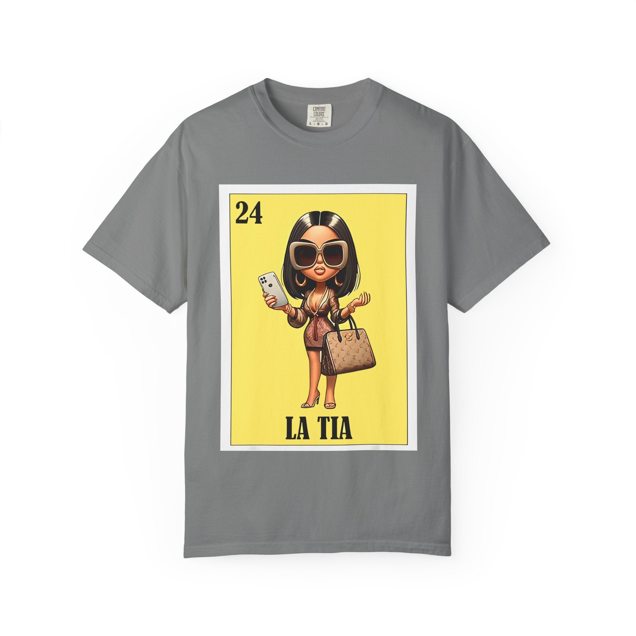 La Tia Graphic T-Shirt — Cute Lotería Style Aunt Design