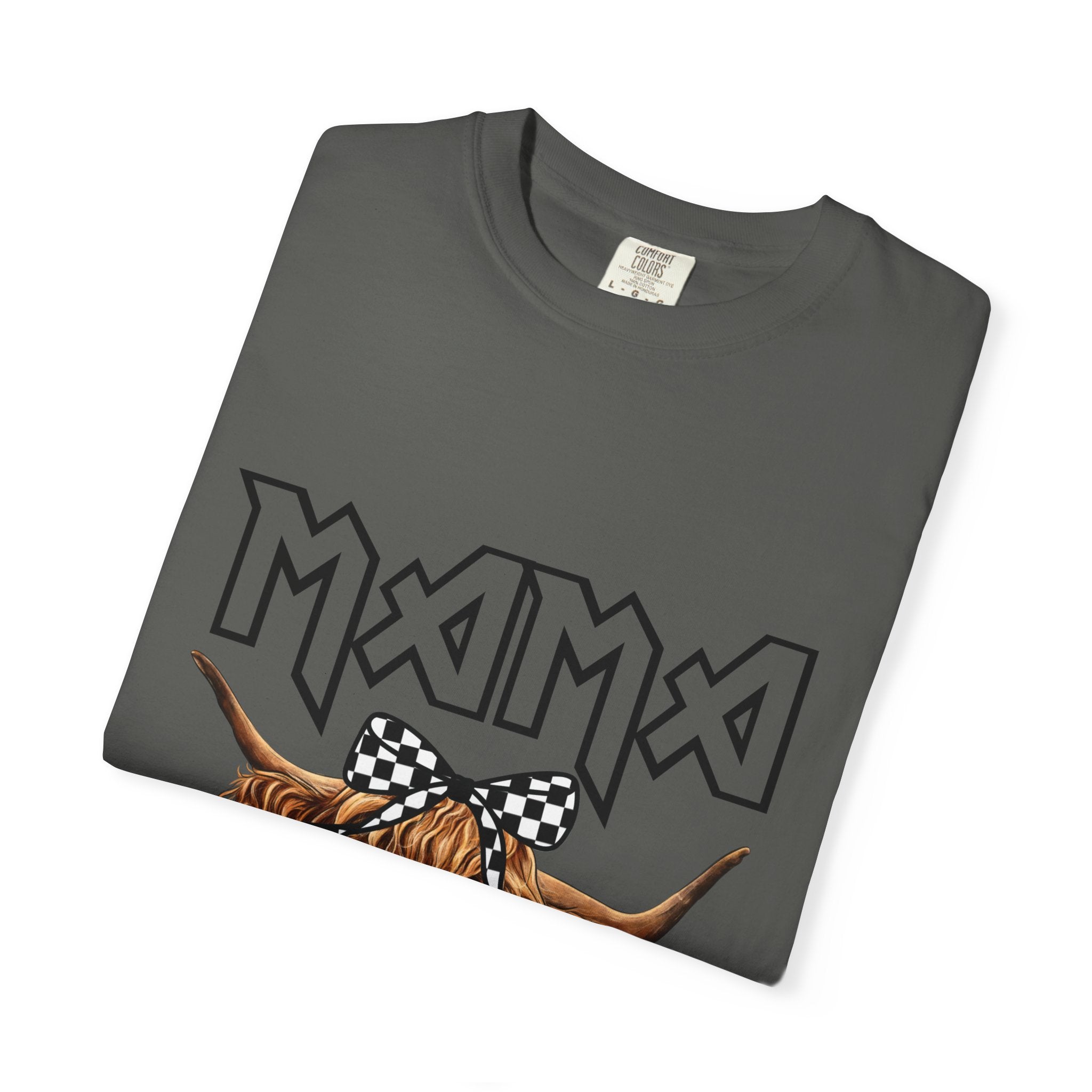 Mama Highland Cow T-Shirt — Cute Cow Mom Graphic Tee