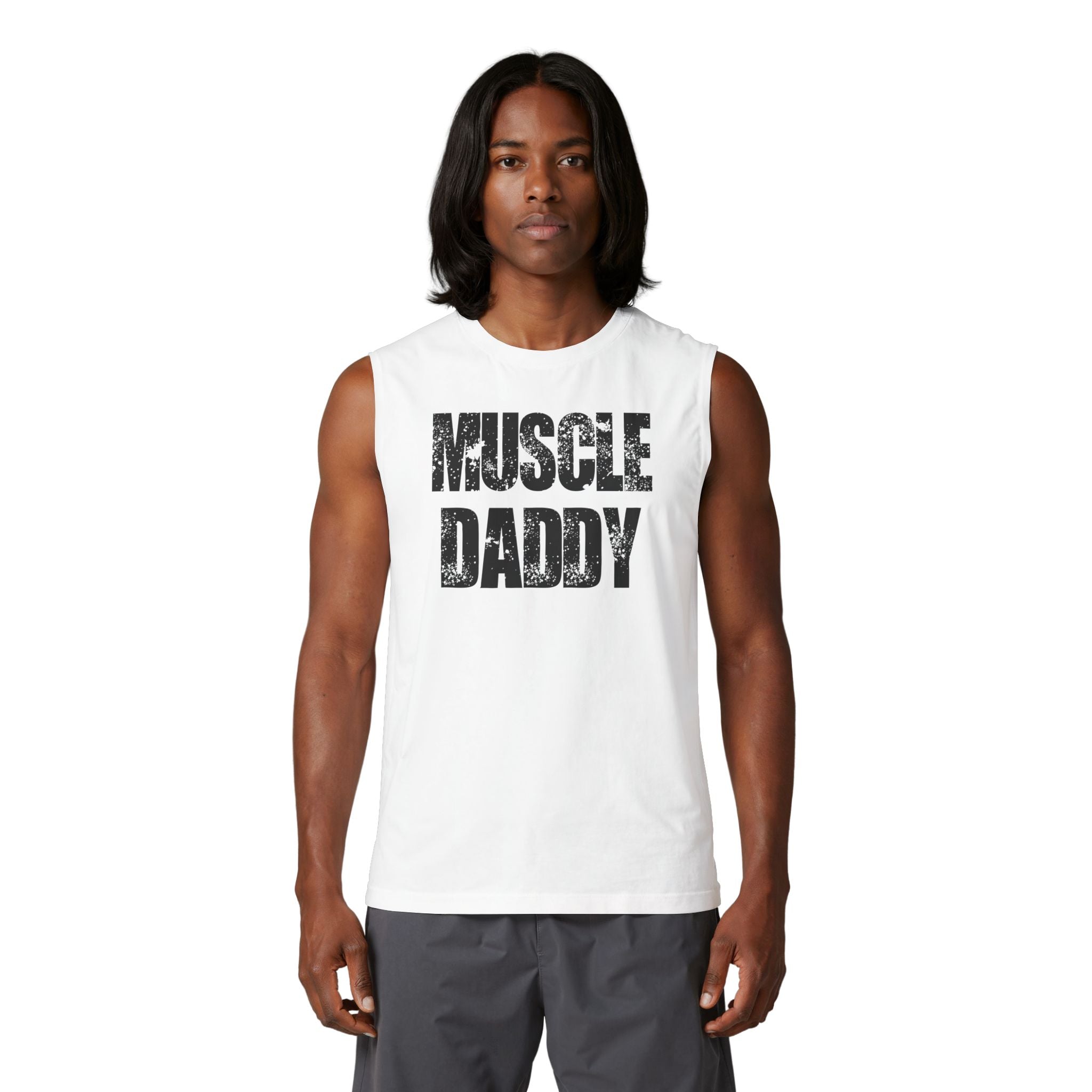 Muscle Daddy Tank Top - Vintage Gym Dad Workout Muscle Tank