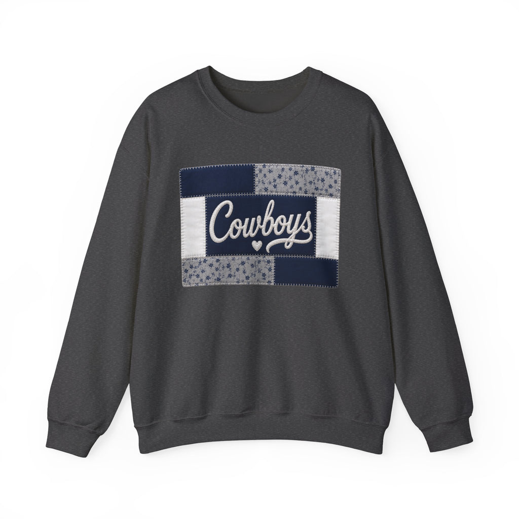 Cowboys Patchwork Crewneck Sweatshirt