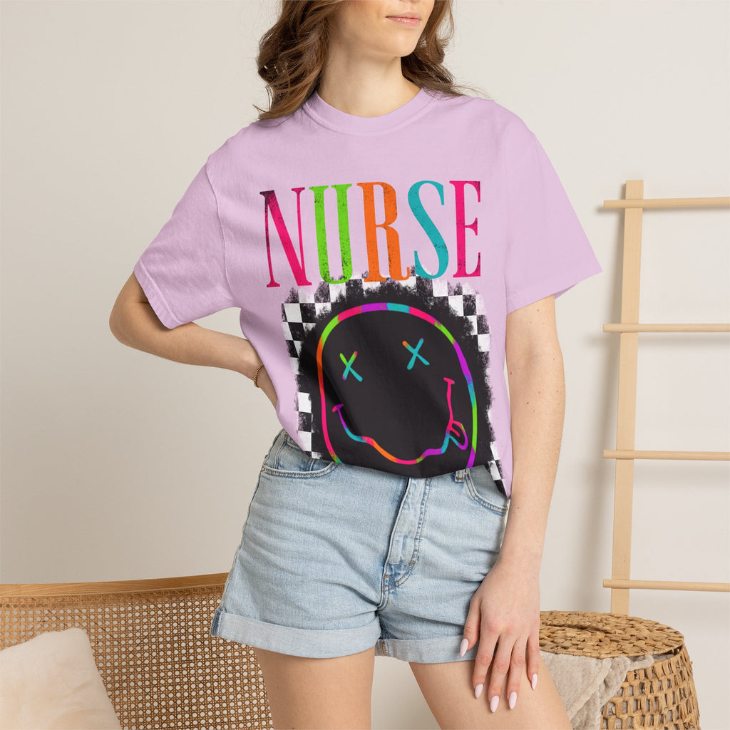 Nurse Neon Smiley T-Shirt