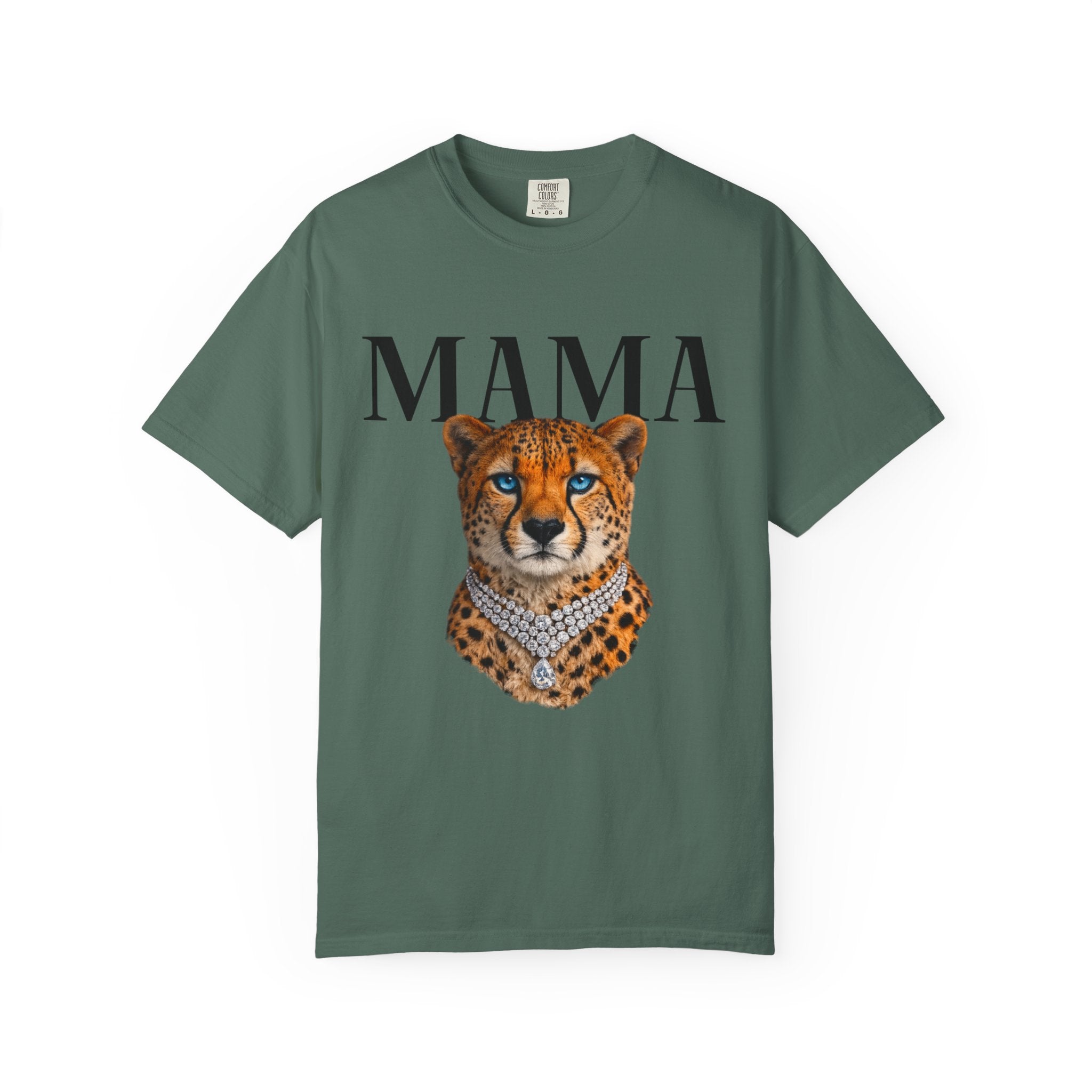 Mama Cheetah Graphic Tee — Wild Mom Statement T-Shirt