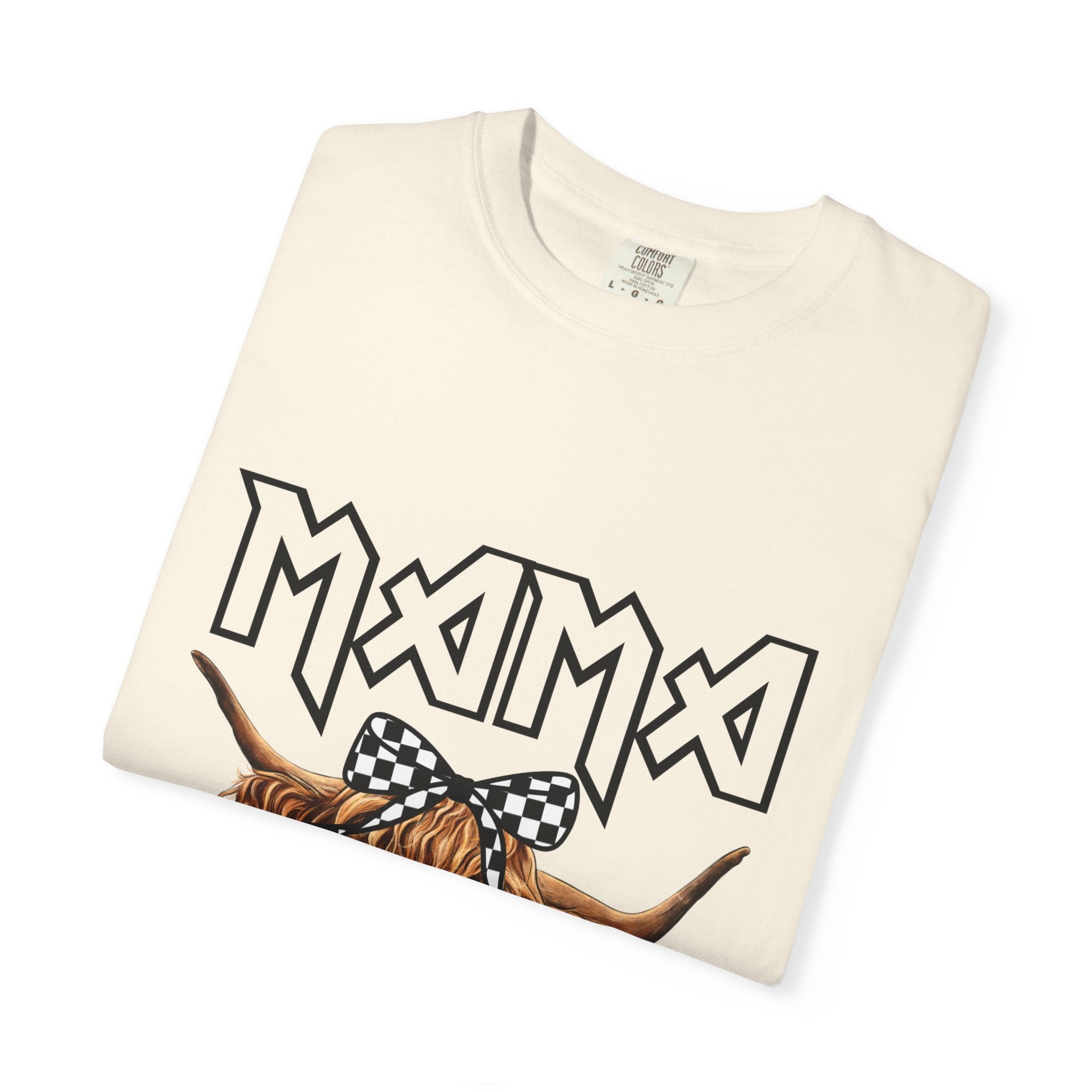 Mama Highland Cow T-Shirt — Cute Cow Mom Graphic Tee
