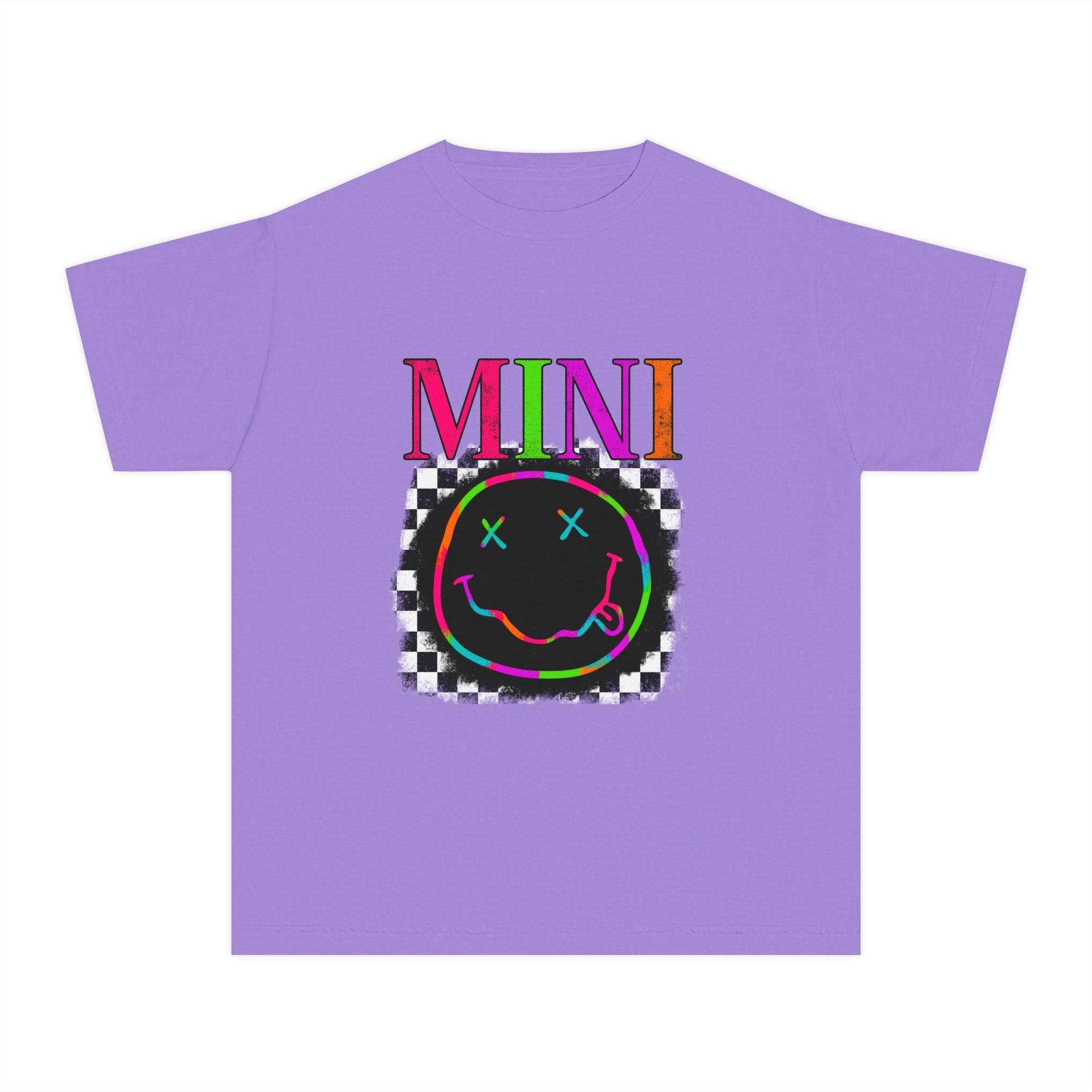 Mini Neon Smiley Youth Tee