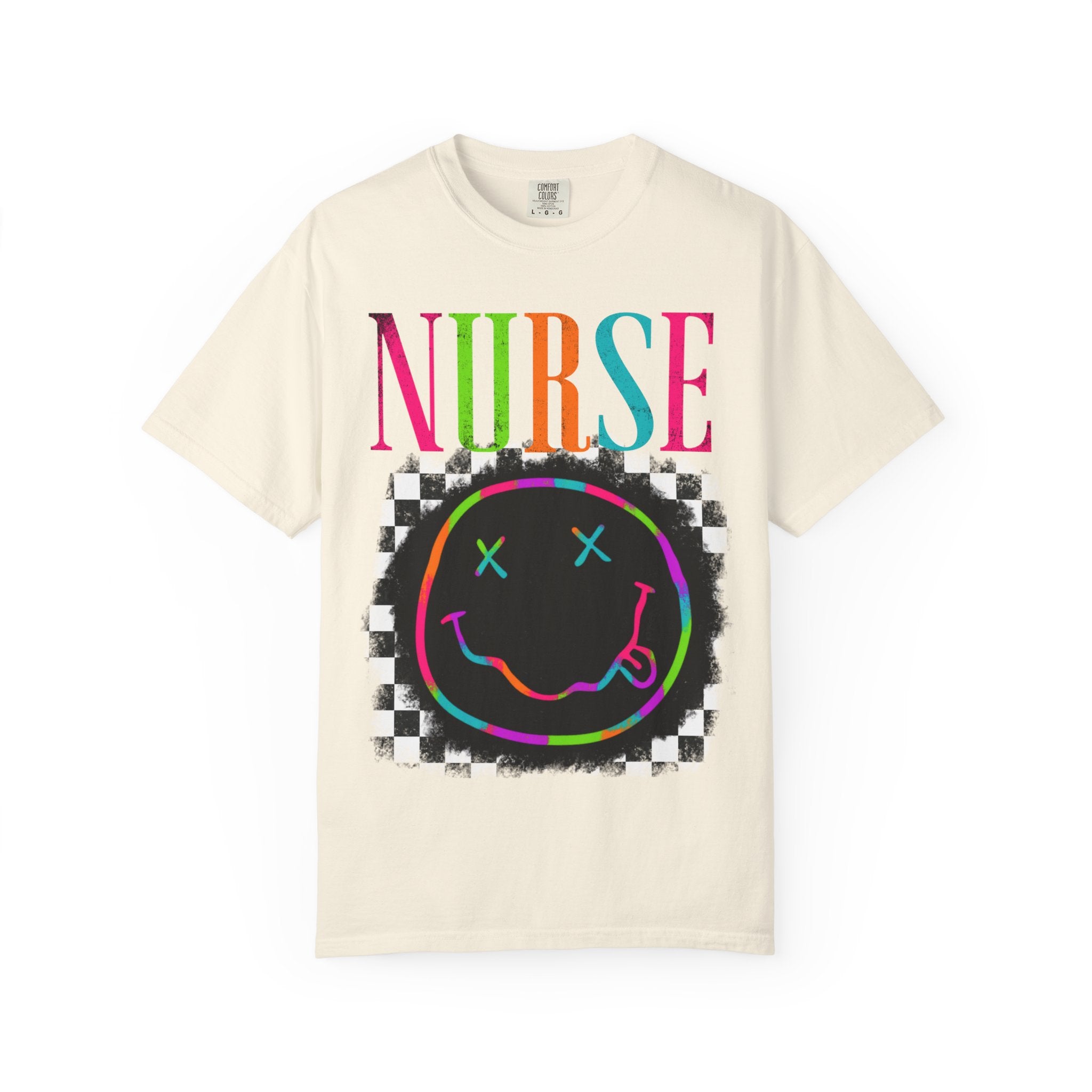 Nurse Neon Smiley T-Shirt