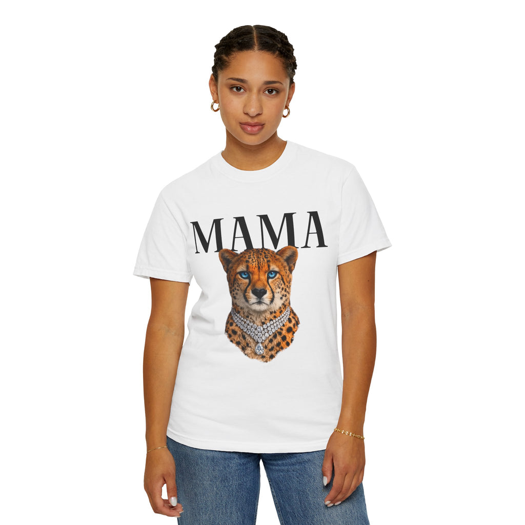 Mama Cheetah Graphic Tee — Wild Mom Statement T-Shirt
