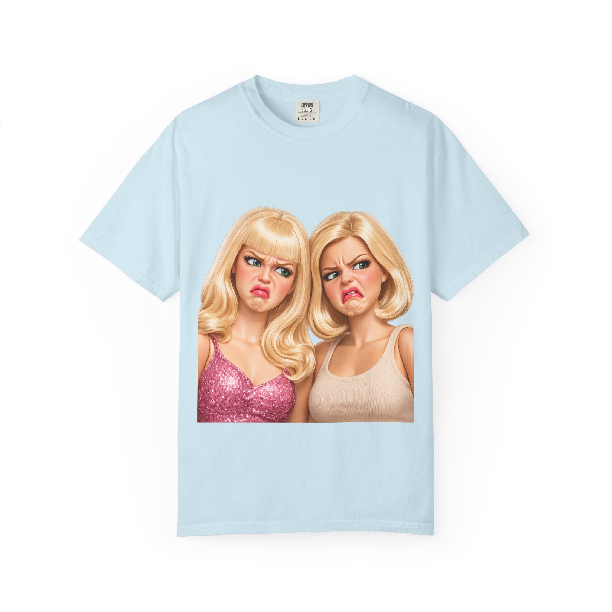 T-Shirt — Sassy Blonde Duo Illustration Tee