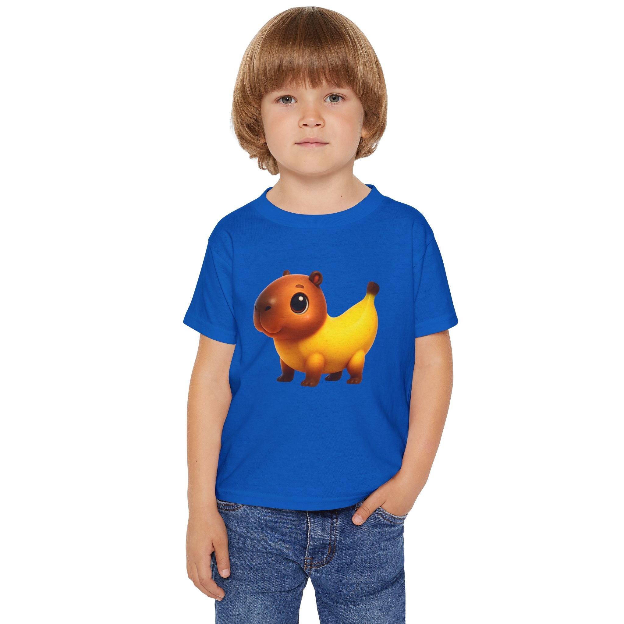 Cute Banana-Capypet Toddler T-Shirt – Funny Fruit Animal Tee for Kids