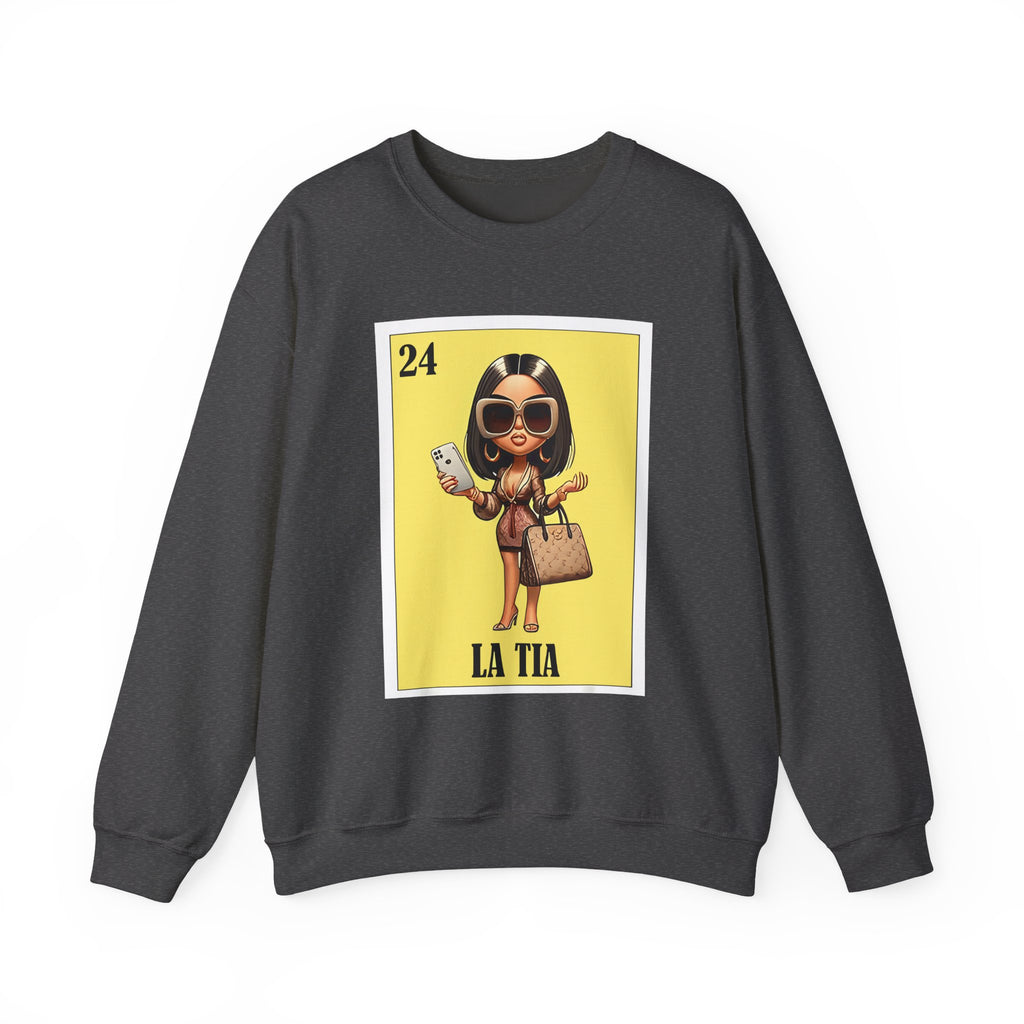 La Tía Graphic Sweatshirt — Lotería Style 'La Tia' Crewneck