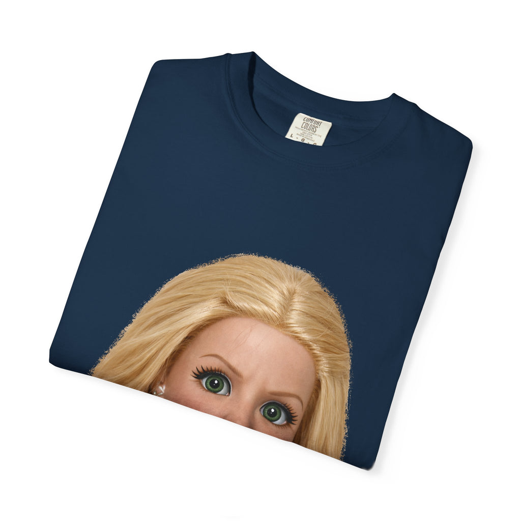 Funny Barbie Face Tee — Sassy Doll Expression Graphic T-Shirt