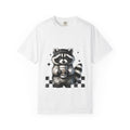 Raccoon Coffee Tee — Cute Holding Mug Graphic T-Shirt