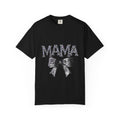 Mama Bow T-Shirt — Glitter Leopard Print "MAMA" Graphic Tee