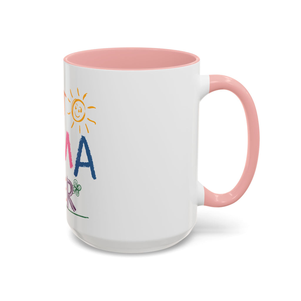 Best Mama Ever Accent Coffee Mug — Colorful Handwritten Mother’s Day Gift (11/15oz)