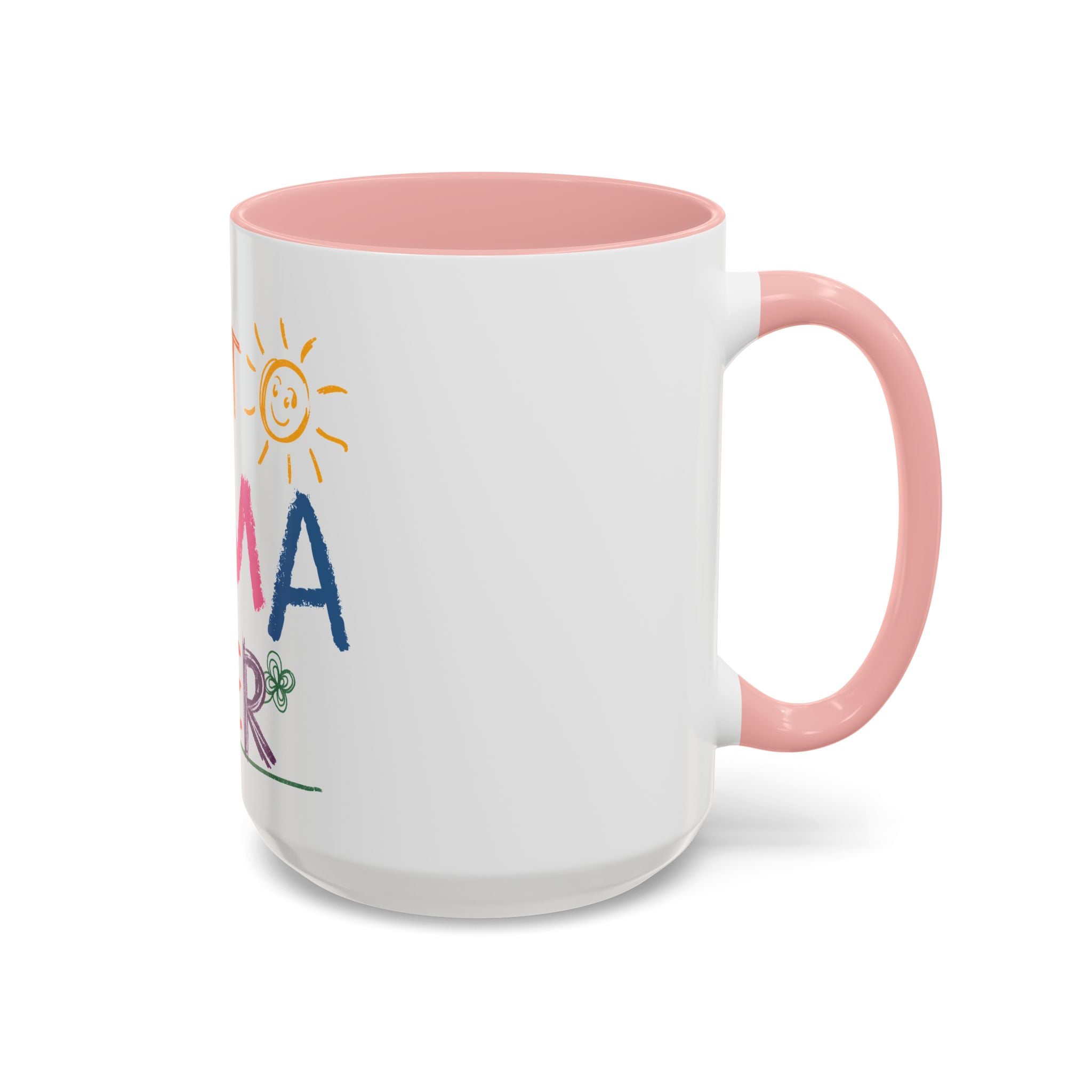 Best Mama Ever Accent Coffee Mug — Colorful Handwritten Mother’s Day Gift (11/15oz)