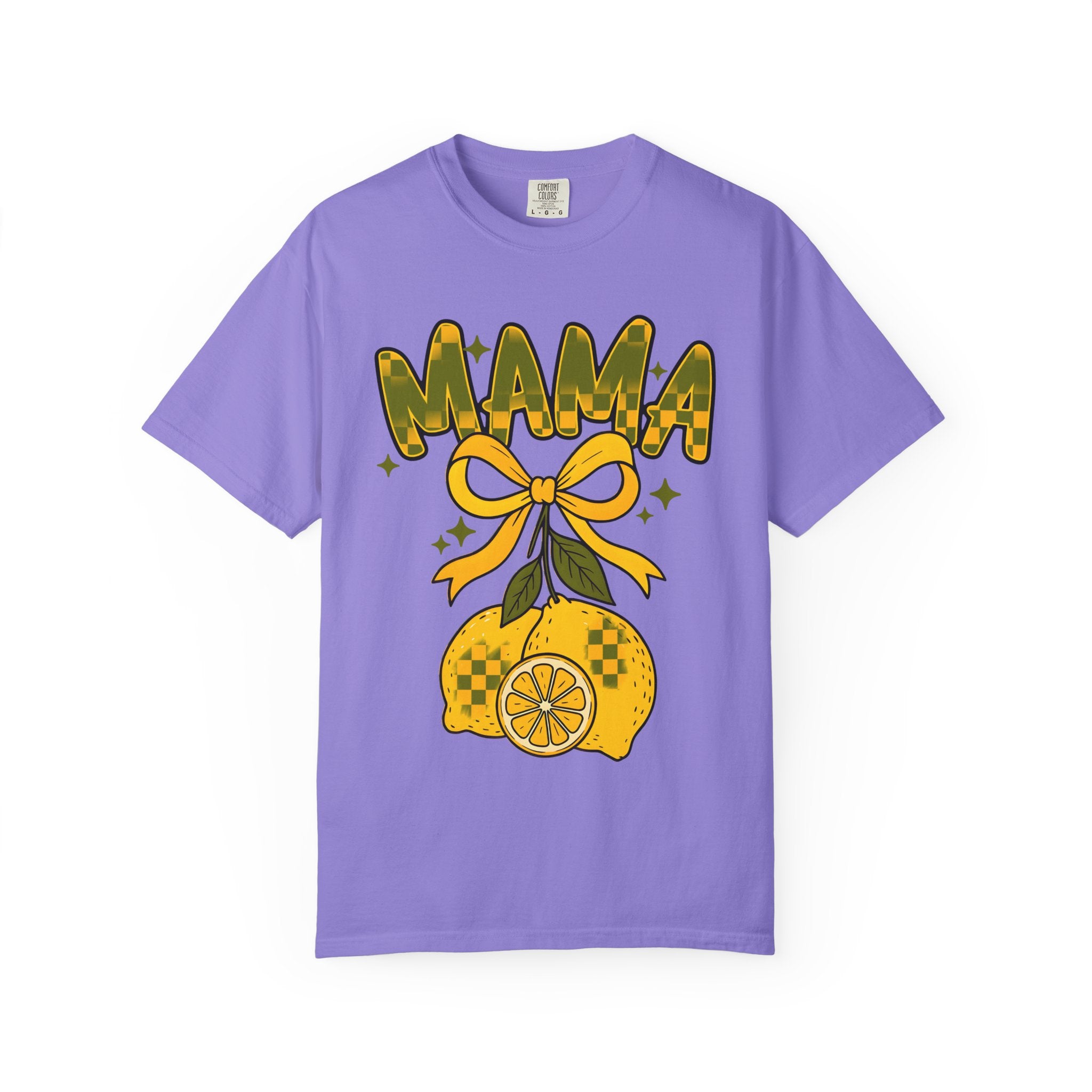 Mama Lemon Graphic T-Shirt – Retro Citrus Mom Shirt